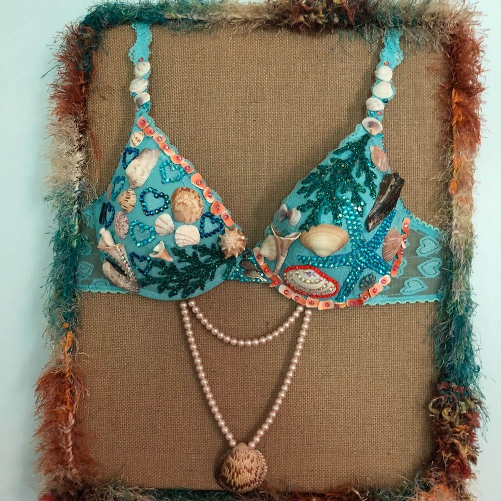Handmade Mermaid Bra with shells